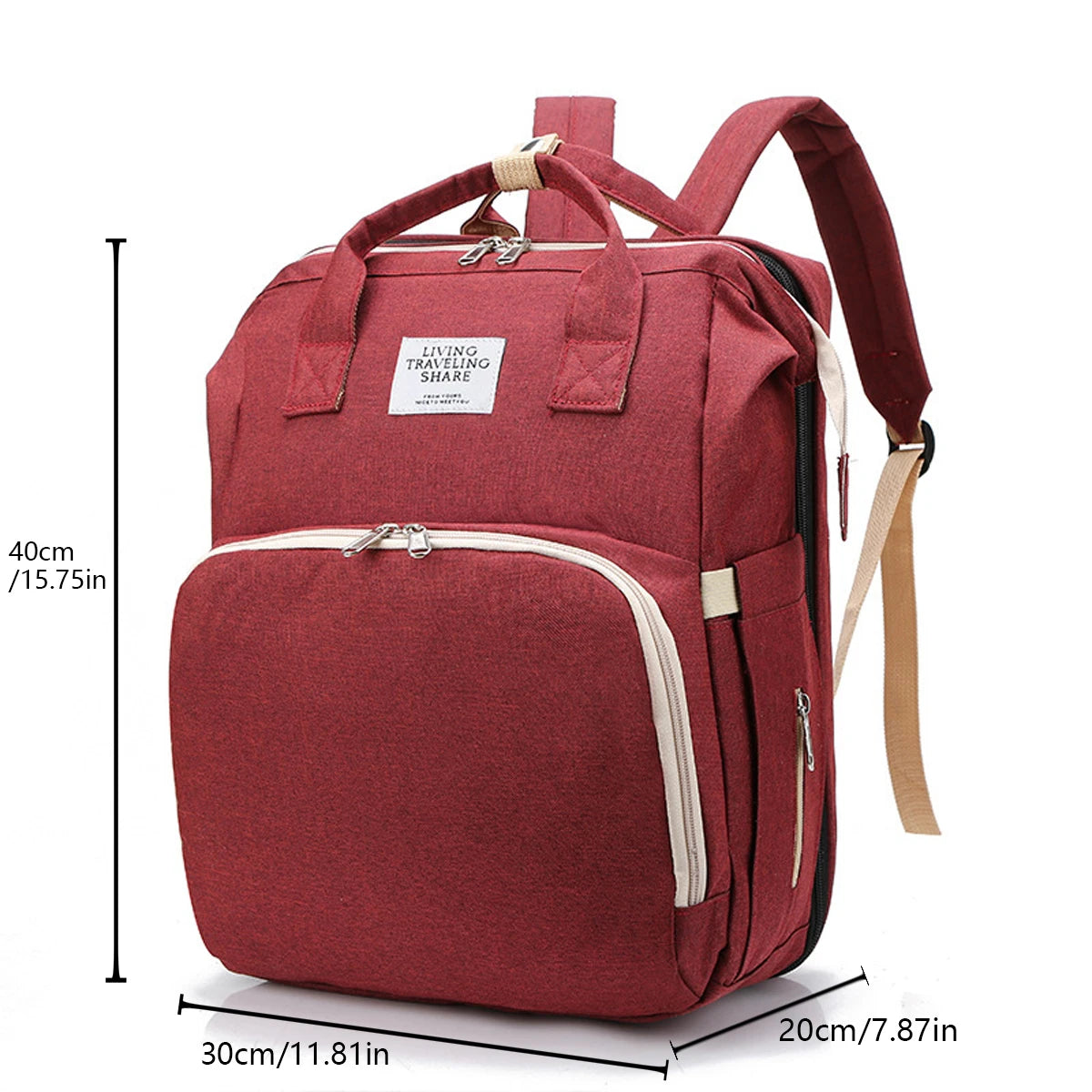 2-in-1 tas voor baby luiers