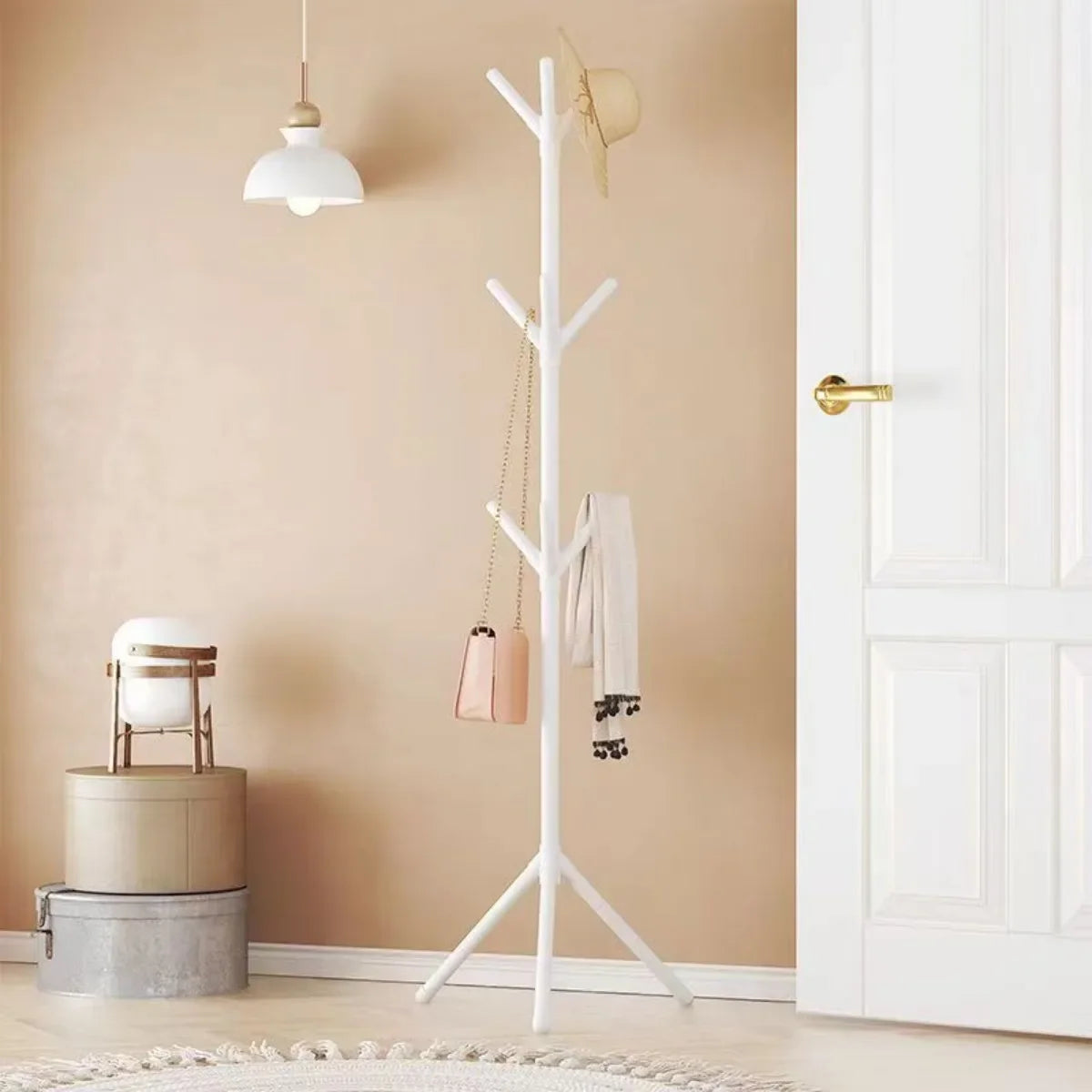 Kleding- en Hoedenrek - Staand Boomtak Design voor Slaapkamer