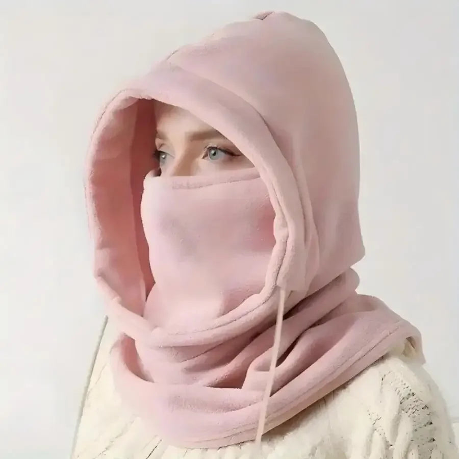 Gezellige Gebreide Winddichte Bivakmuts met Nekwarmer - Perfect voor Skiën & Buitenavonturen, Winteruitrusting