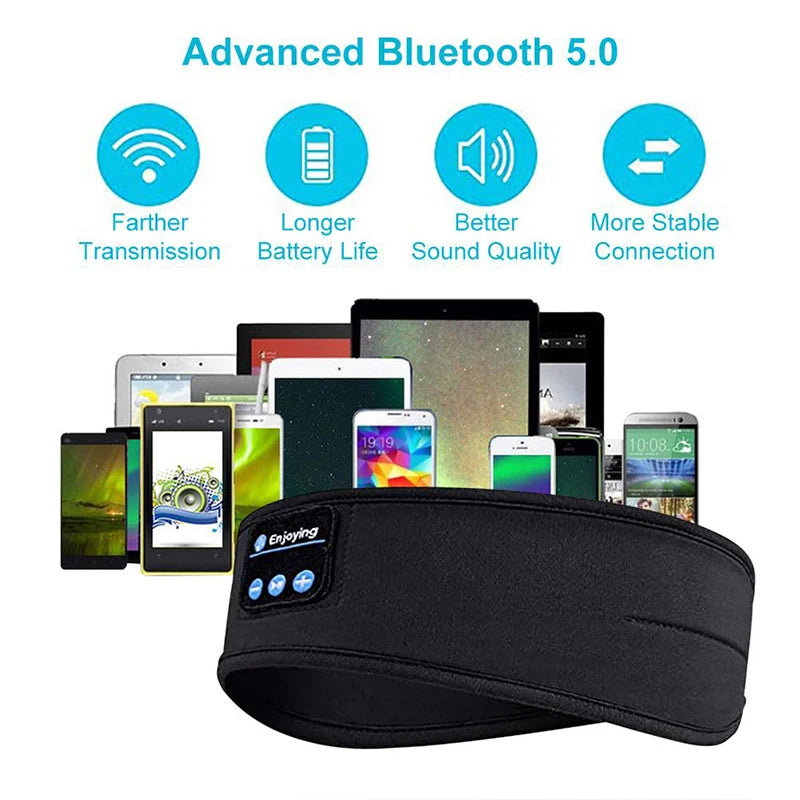 Fone Bluetooth-oortelefoon Sport Slapen Hoofdband Elastische draadloze hoofdtelefoon