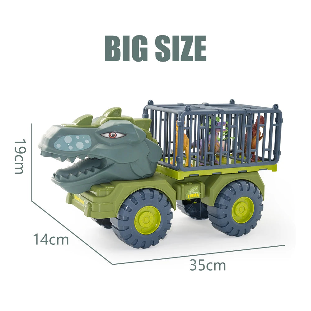 Kiddel XL Dinosaurus auto truck met kooi inclusief dinosaurussen - Dinosaurus speelgoed kinderen