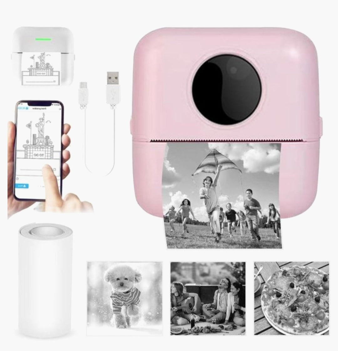 Mini mobiele fotoprinter