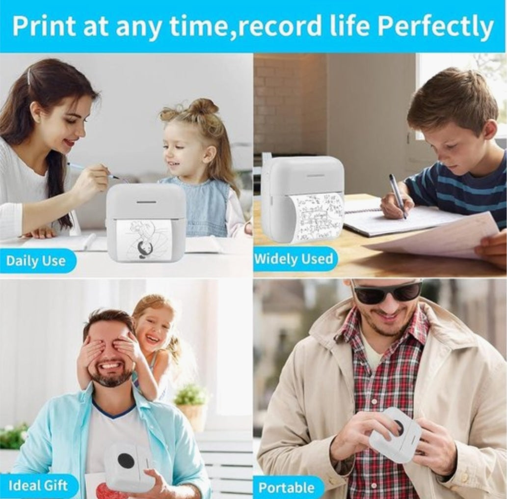 Mini mobiele fotoprinter