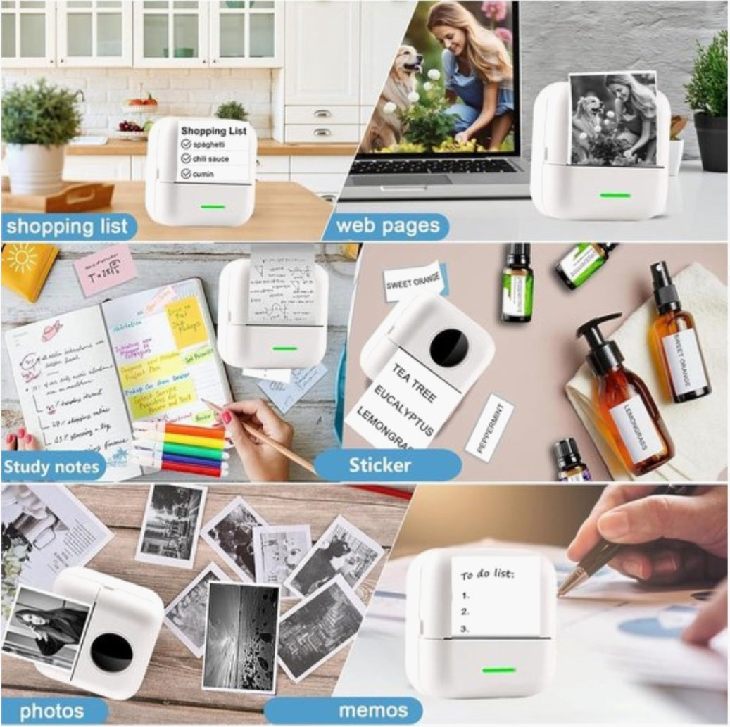 Mini mobiele fotoprinter