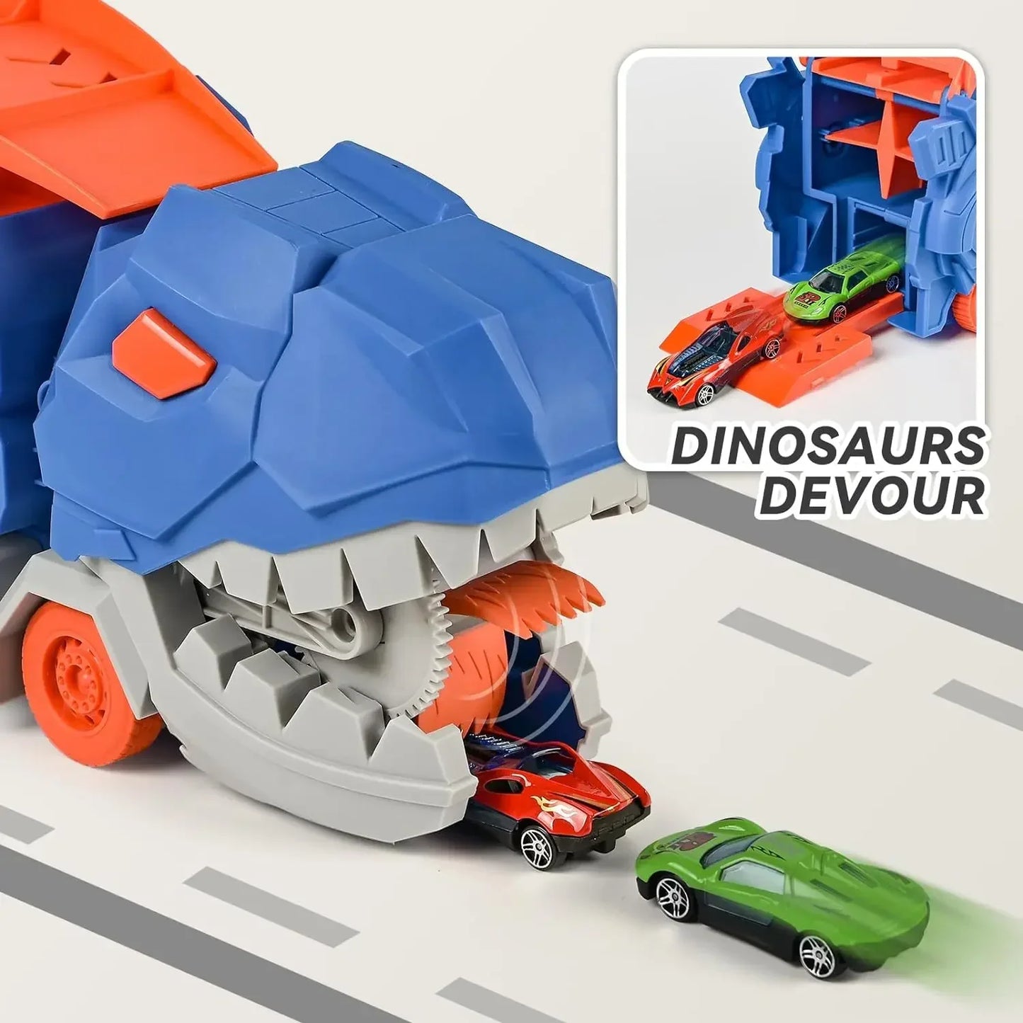 Draagbare dinosaurus-truck, speelgoedauto