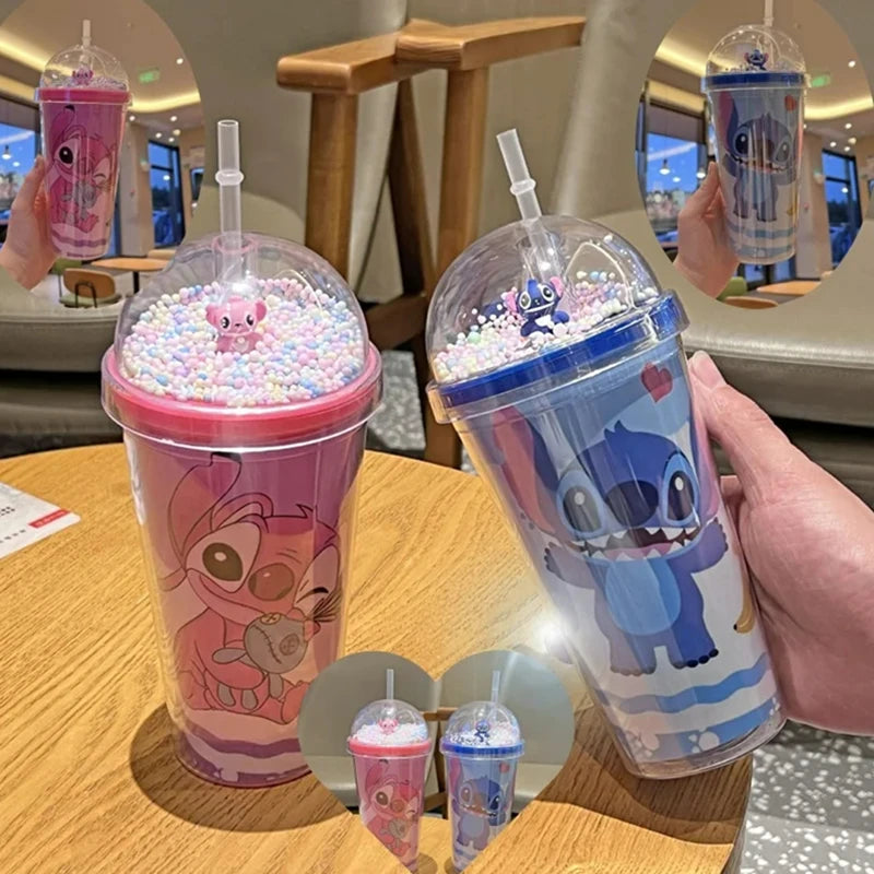 Disney Lilo & Stitch Angel beker Dubbellaags Plastic 450ml