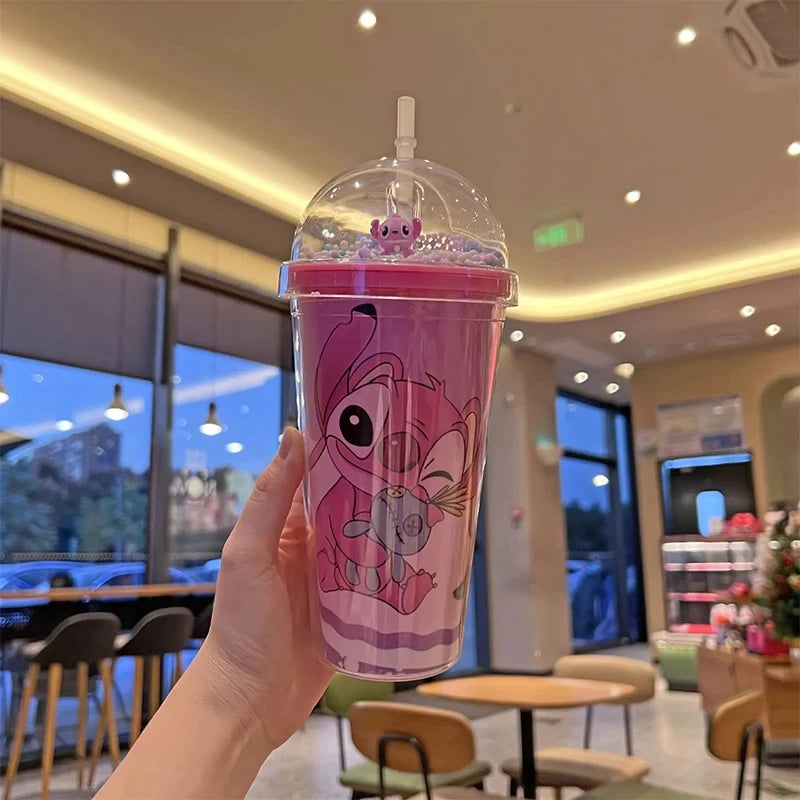 Disney Lilo & Stitch Angel beker Dubbellaags Plastic 450ml