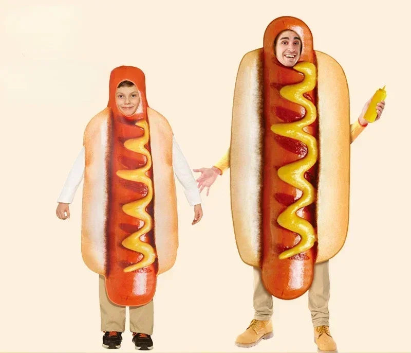 Hotdog Kostuums Voor Volwassen en kinderen
