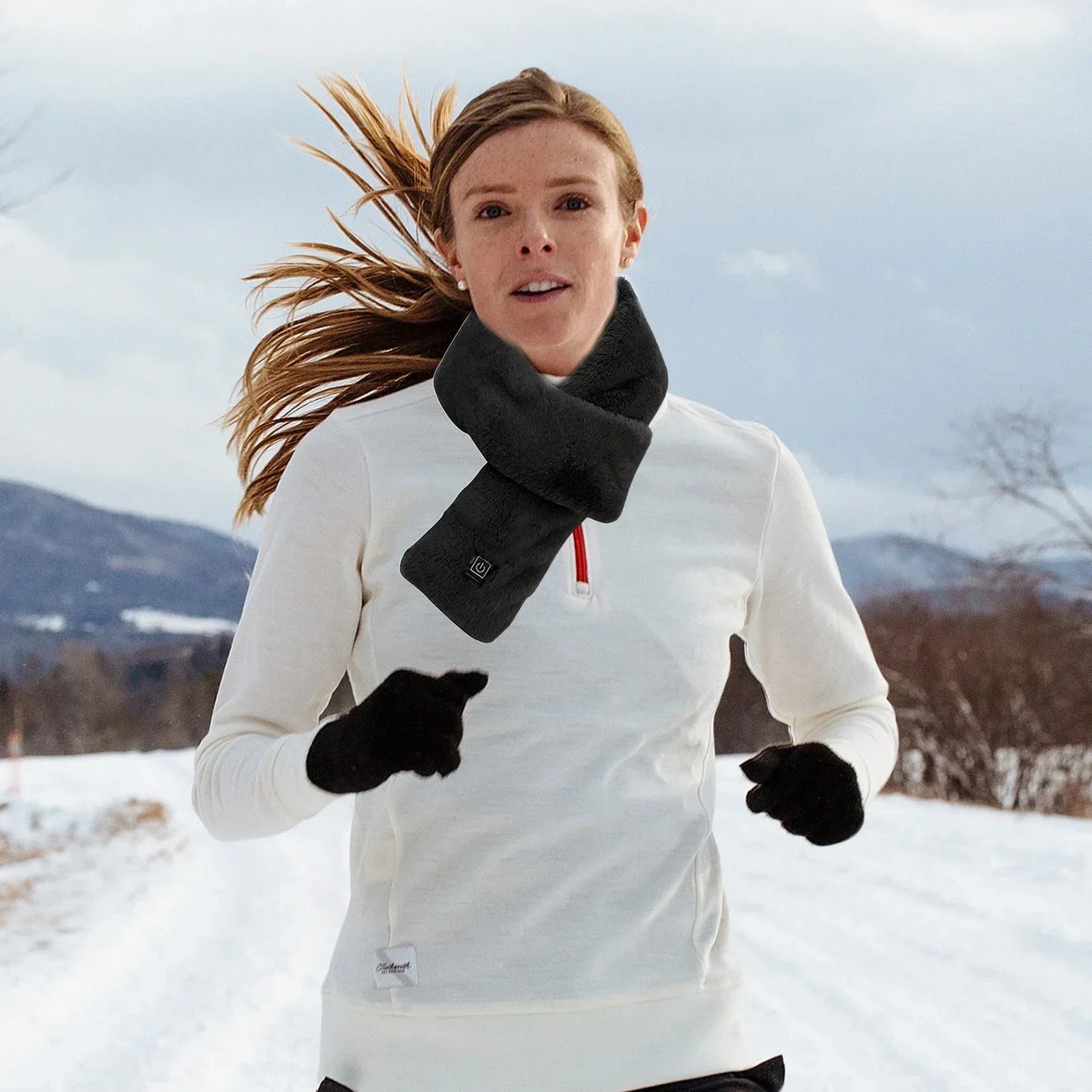 Winter - Verwarmde Sjaal - Elektrische Sjaal - Verwarmde sjaal voor heren en dames - Zachte verwarmde sjaal met 3 verwarmingsniveaus - Snelle USB-verwarming - Grijs
