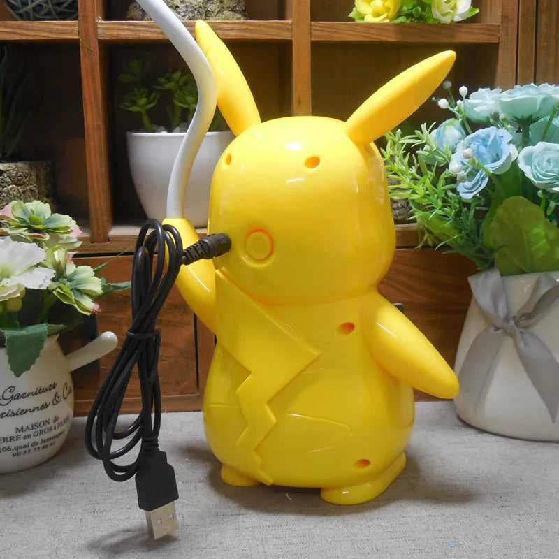 Nieuwe Echte Pokemon Pikachu Bureaulamp 3 Versnellingen Verstelbare Licht Usb Opladen Led Oogbescherming Night Light Kids Studie Levert