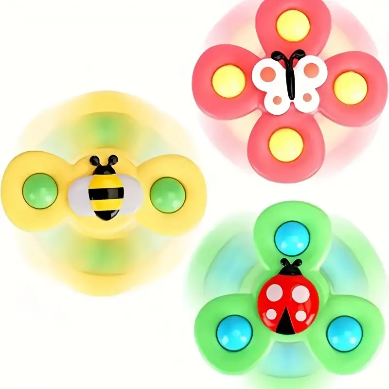 Zuignap Spinner Speelgoed Set van 3