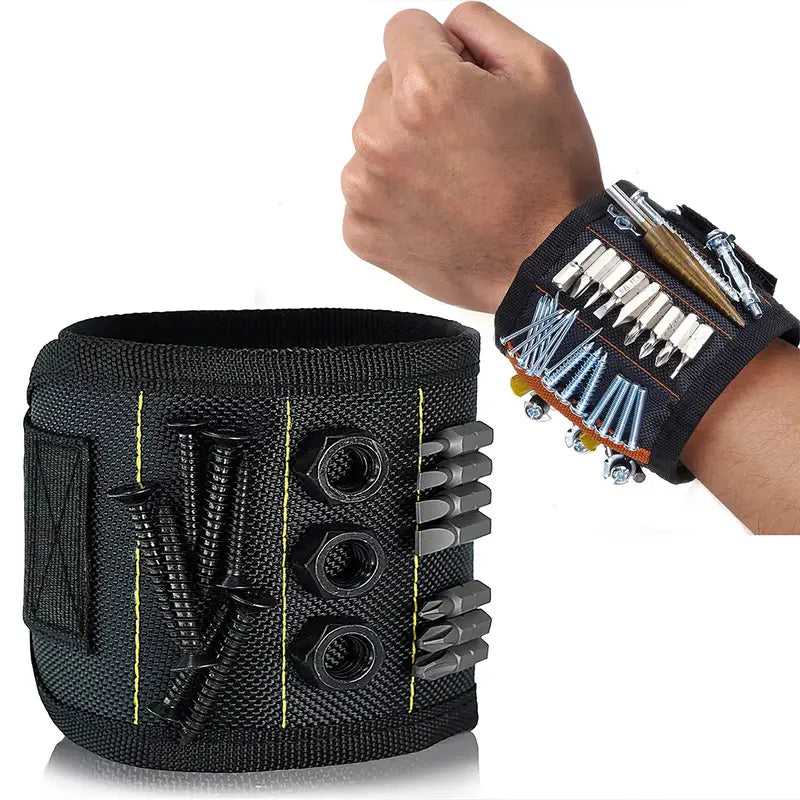 De ultieme doe-het-zelftool: Magnetische polsband voor vasthoudschroeven, spijkers, boortjes - perfect cadeau voor Handymen, mannen, vrouwen en papa!