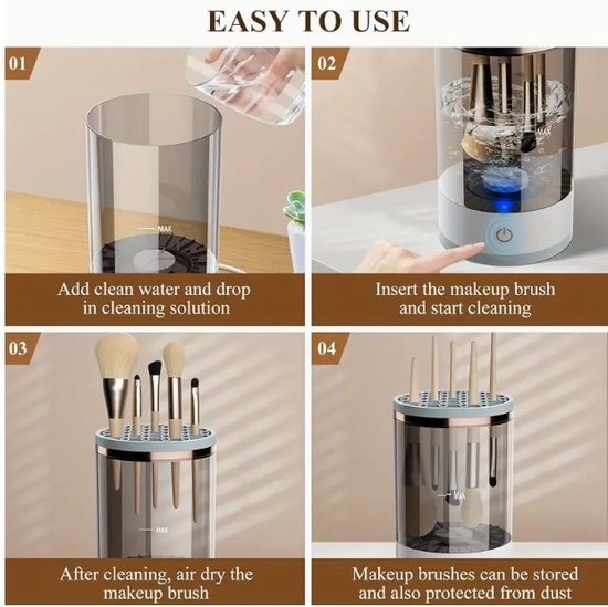 De automatisme kwastenreiniger voor een stralende look