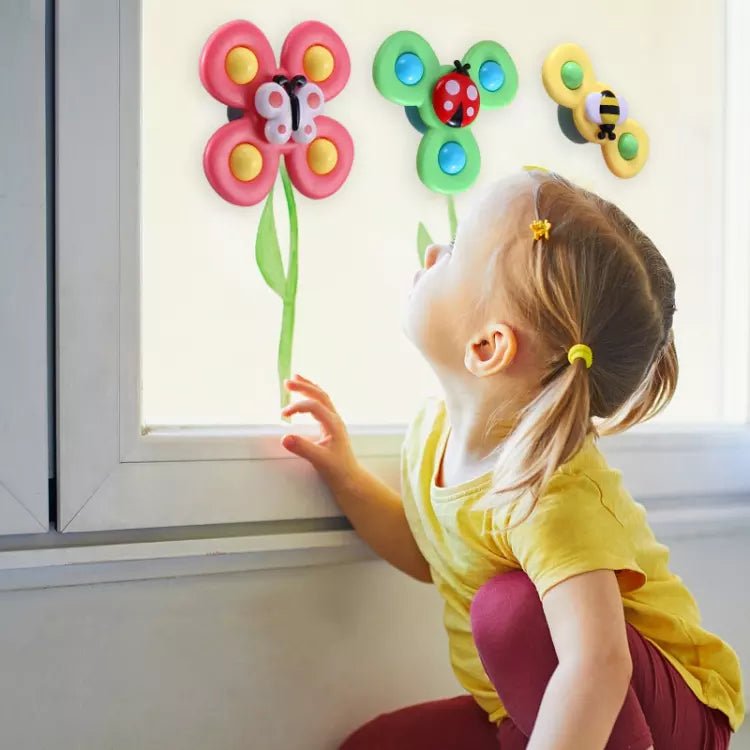 Zuignap Spinner Speelgoed Set van 3