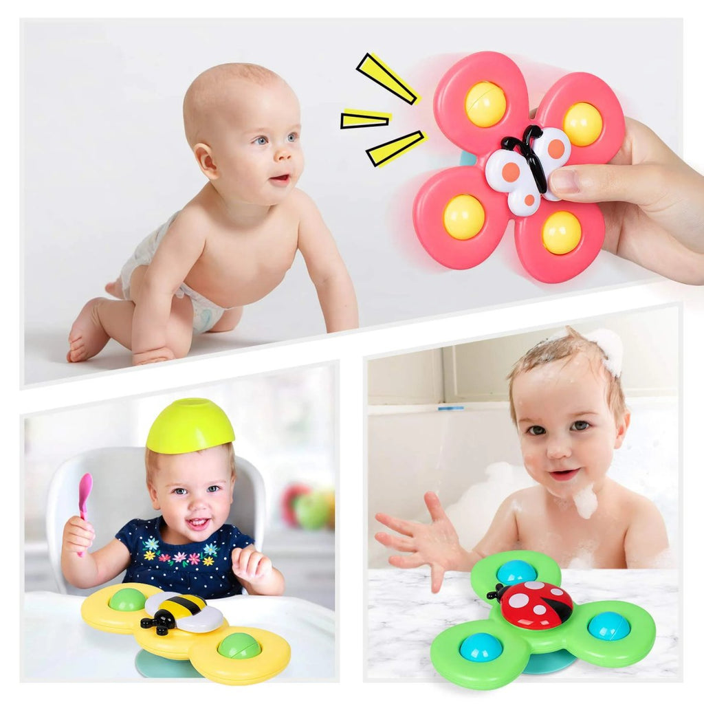 Zuignap Spinner Speelgoed Set van 3