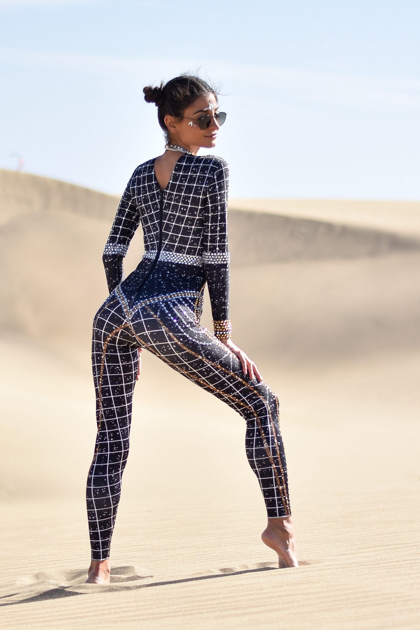 Dominique luxury rhinestone jumpsuit