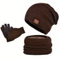 Teo - Casual Winter Pluche 3-Delige Set voor Mannen