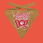 Plenty Gifts - Kerst Bandana Santa's Favorite Dog Glitter Goud