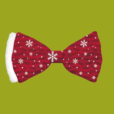 Plenty Gifts - Kerst Vlinderstrik Ho Ho Ho Satijn Rood