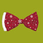 Plenty Gifts - Kerst Vlinderstrik Ho Ho Ho Satijn Rood