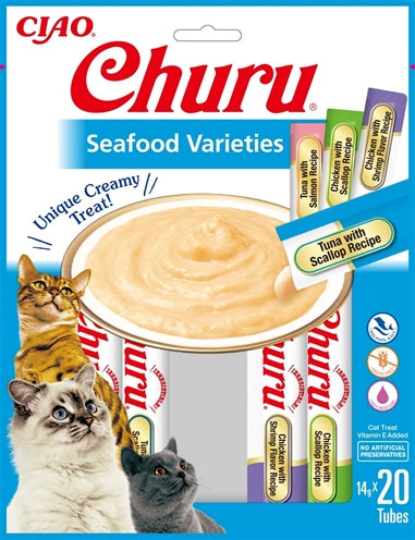 Inaba - Churu Multipack Seafood Kattensnack