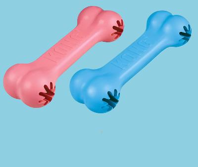 Kong - Puppy Goodie Bone Roze OF Blauw Assorti
