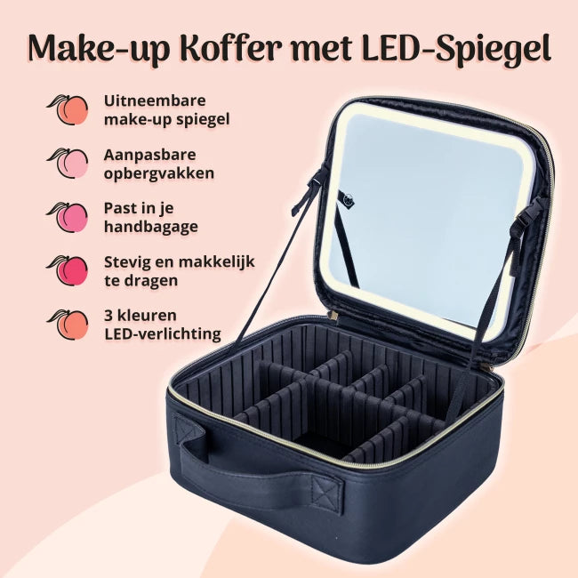 Make-up Koffer met LED Spiegel