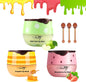 Bee Balsem Lippenbalsem, 3 stuks, honingbalsem, vochtinbrengend lippenmasker voor dag en nacht, lippenverzorging, tegen droge lippen, lipscrub, lippenverzorgingsstift