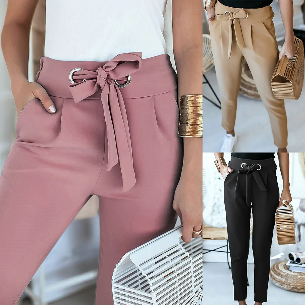 CASUAL HOGE TAILLE BROEK,   2 HALEN 1 BETALEN!