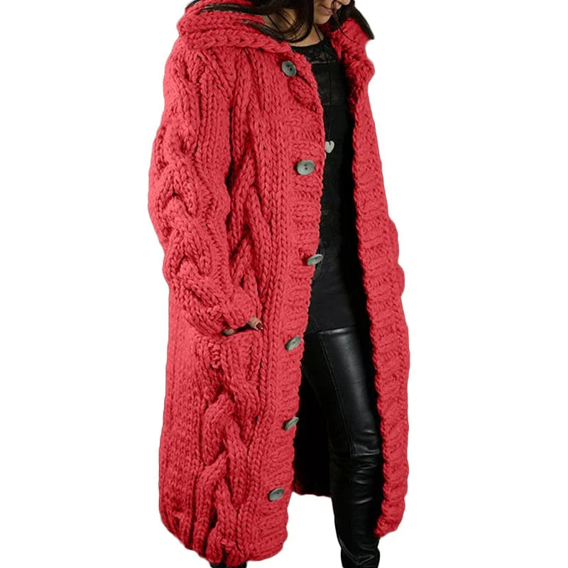 Stijlvol Dik Gebreid Dames Vest