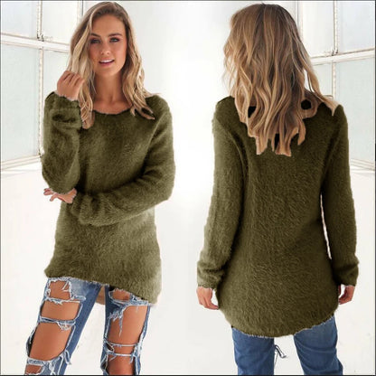 Warme Truien Effen Kleur