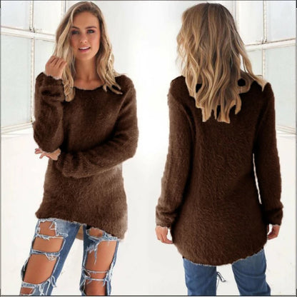 Warme Truien Effen Kleur
