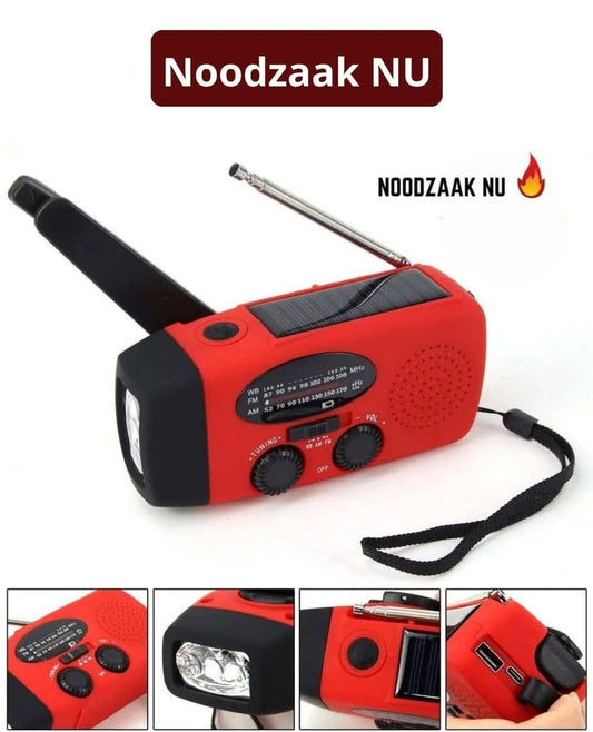 Stonego Multifunctionele Fm Radio Outdoor Nood Hand-Crank Generator Zonne-Energie Mobiele Telefoon Opladen Verlichting Tafellamp