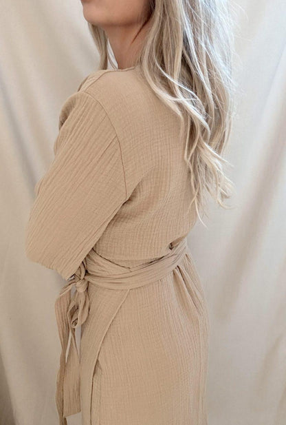 Overslagjurk – Beige
