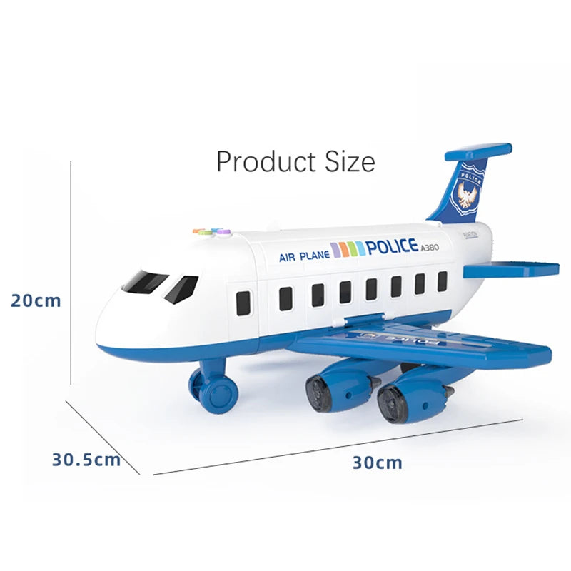 Licht vliegtuig speelgoed, Simulatie Track Inertia Music Airplane Model, perfecte speelgoed voor jongens en meisjes Decor van het Huis