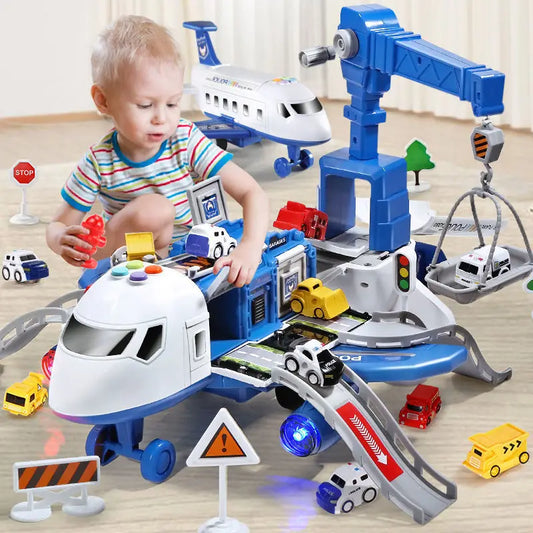 Licht vliegtuig speelgoed, Simulatie Track Inertia Music Airplane Model, perfecte speelgoed voor jongens en meisjes Decor van het Huis