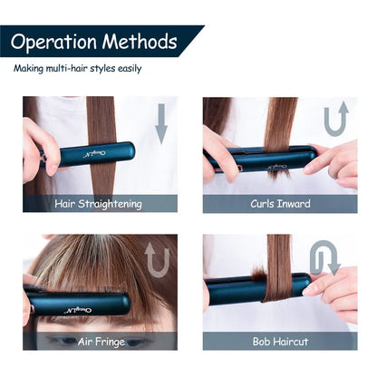 Mini Professionele 2 In 1 Draagbare Haarkrultang Stijltang Platte Ijzeren Haren Rechttrekken Golfplaten Styling Tools 48