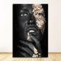 En Prints Scandinavische Wall Art Foto Voor Woonkamer Afrikaanse Art Zwart En Goud Vrouw Olieverfschilderij Cuadros posters