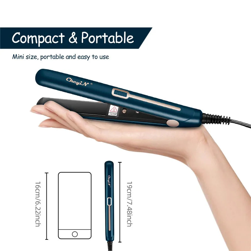 Mini Professionele 2 In 1 Draagbare Haarkrultang Stijltang Platte Ijzeren Haren Rechttrekken Golfplaten Styling Tools 48
