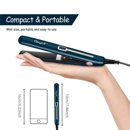 Mini Professionele 2 In 1 Draagbare Haarkrultang Stijltang Platte Ijzeren Haren Rechttrekken Golfplaten Styling Tools 48