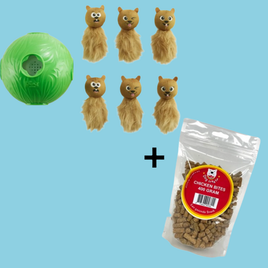 Nina Ottosson - Snuffle 'N Treat + Dog Treatz Chicken Bites (400 Gram) - Combideal