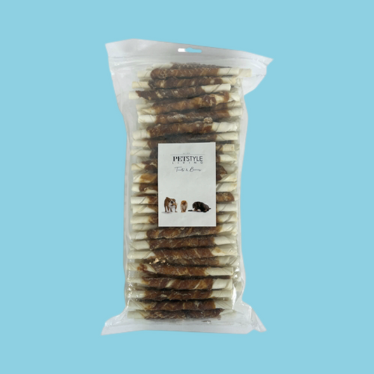 Petstyle Living - Gedraaide Stick Met Eend Hondensnack