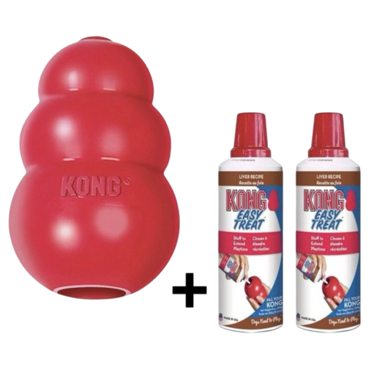 Kong - Classic + Easy Treat Lever Hondensnack Vulling