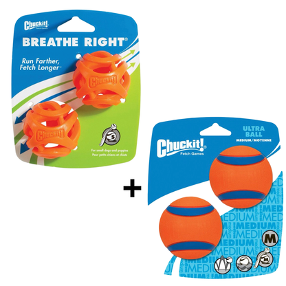 Combideal Chuckit - Breathe Fetch Ball Small (5 CM)+ Ultra Ball
