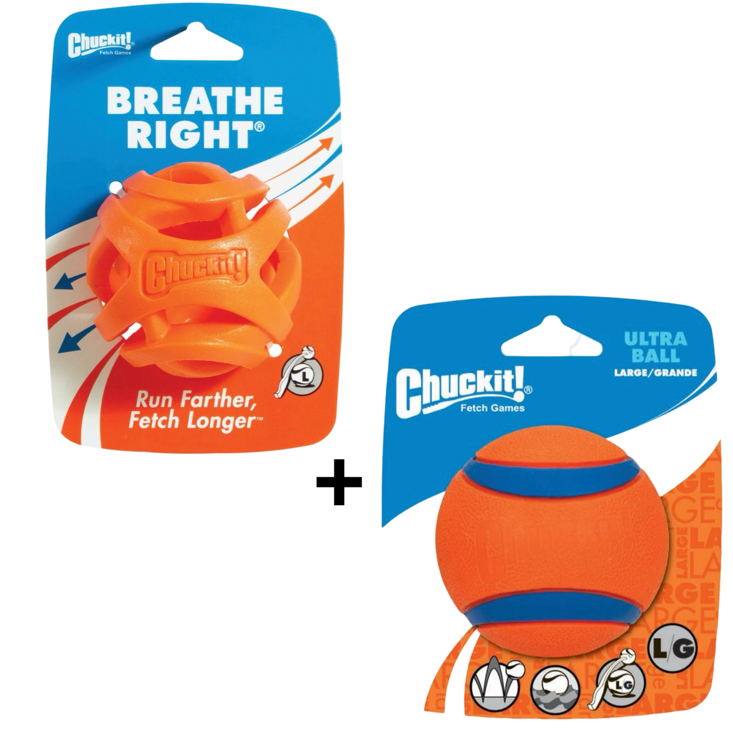 Combideal Chuckit - Breathe Fetch Ball Small (5 CM)+ Ultra Ball