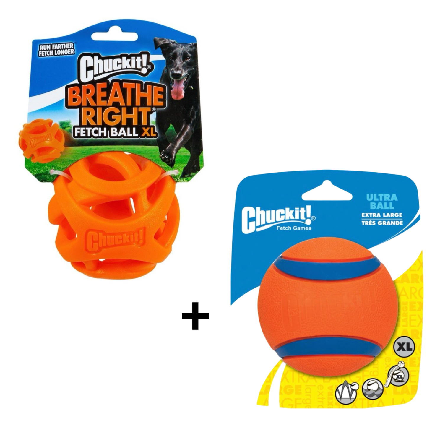 Combideal Chuckit - Breathe Fetch Ball Small (5 CM)+ Ultra Ball