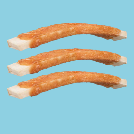 Trixie - Denta Fun Chicken Chewing Barbecue Ribs Hondensnack
