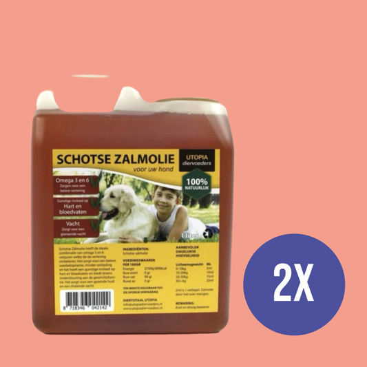 Combideal - Utopia - Schotse Zalmolie Naturel - 2x 1 LTR - Voordeelverpakking