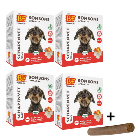 Combideal Biofood - Schapenvet Bonbons Mini Zalm + Fricandel
