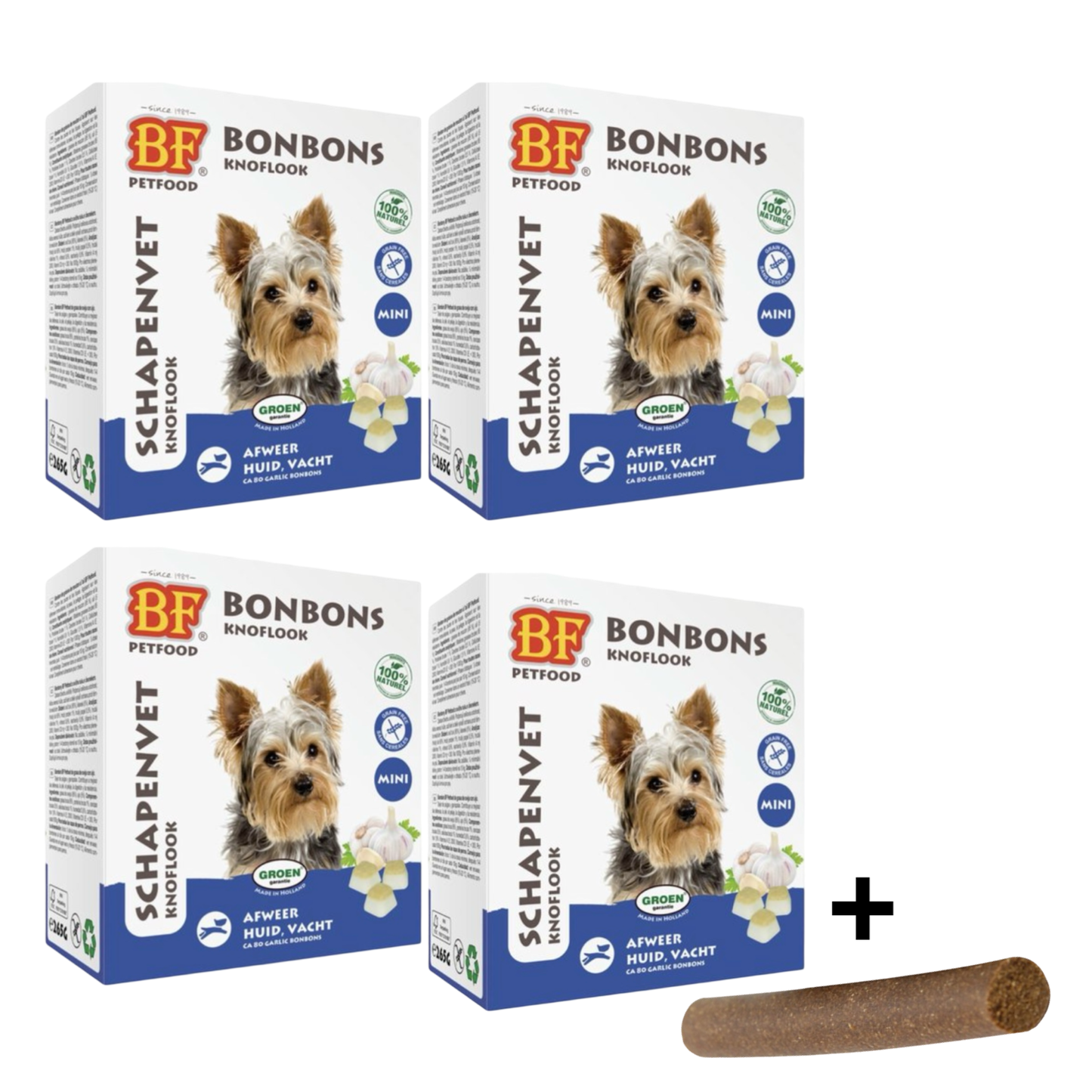 Combideal - Biofood Schapenvet Bonbons Mini Knoflook + Fricandel